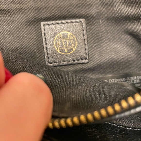 Massimo Dutti Elegant Black Crossbody Bag Zippered Pockets - Picture 6 of 13